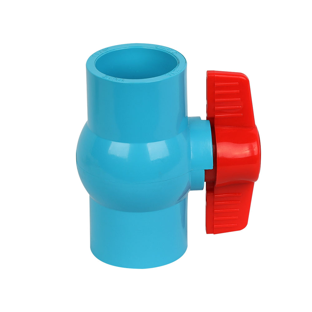 PVC compact ball valve blue body for Thailand marketing