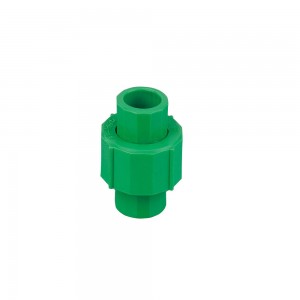 Green color ppr fittings union