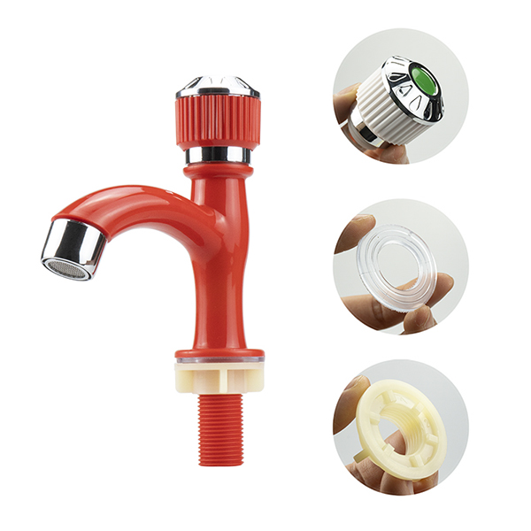 Mahabang Spout Faucet Faucet sa Kusina Plastic Taps Faucet Red Water Tap
