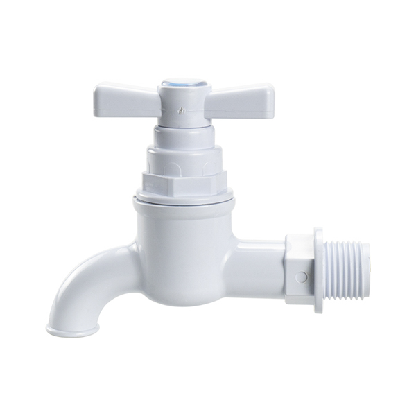 Kitchen Outdoor Faucet 1/2"inch Faucets Water Taps Bathroom White Outdoor Water Tap