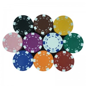 10 colors PP dice poker chips with your LOGO