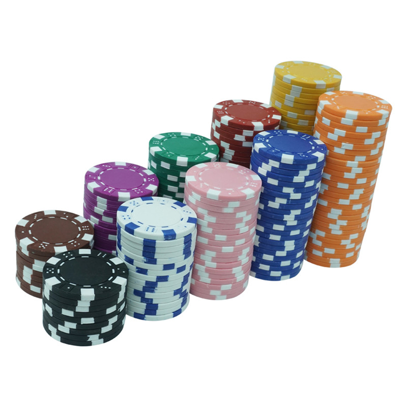 10 colors PP dice poker chips with your LOGO
