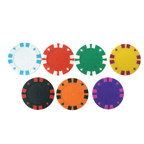 13.5g blank clay poker chips 8 stipe 40mm chip 7 colors can add sticks
