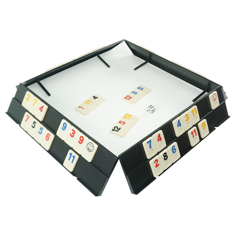 106 rummy game set with aluminum box 4 Anti-Skid Durable Trays