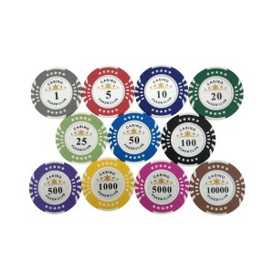 Kaile factory wholesale cheap 14g round clay poker chip stock