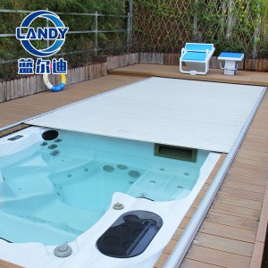 Copertura per piscina Allumnuim Shutter con bel deck automatico
