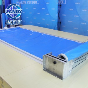 Cubierta de seguridad de piscina automática plegable impermeable al aire libre