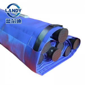 Coberta de PVC de seguretat amb tubs manuals i bobines