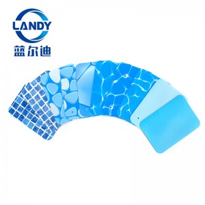 Pvc Vinyl 1.2mm 1.5mm Blue Swimming Plastic Pool Liner