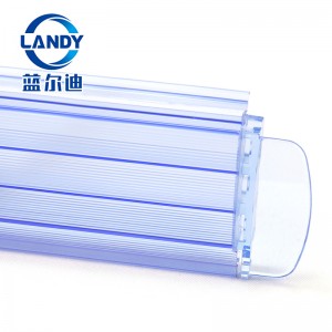 Transparent blue polycarbonate slats ane solar sheets