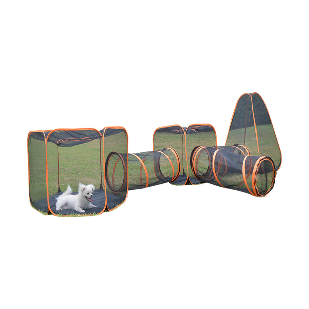 Котешка мебелна палатка за вътрешна и външна кошара, преносими котешки тунели
