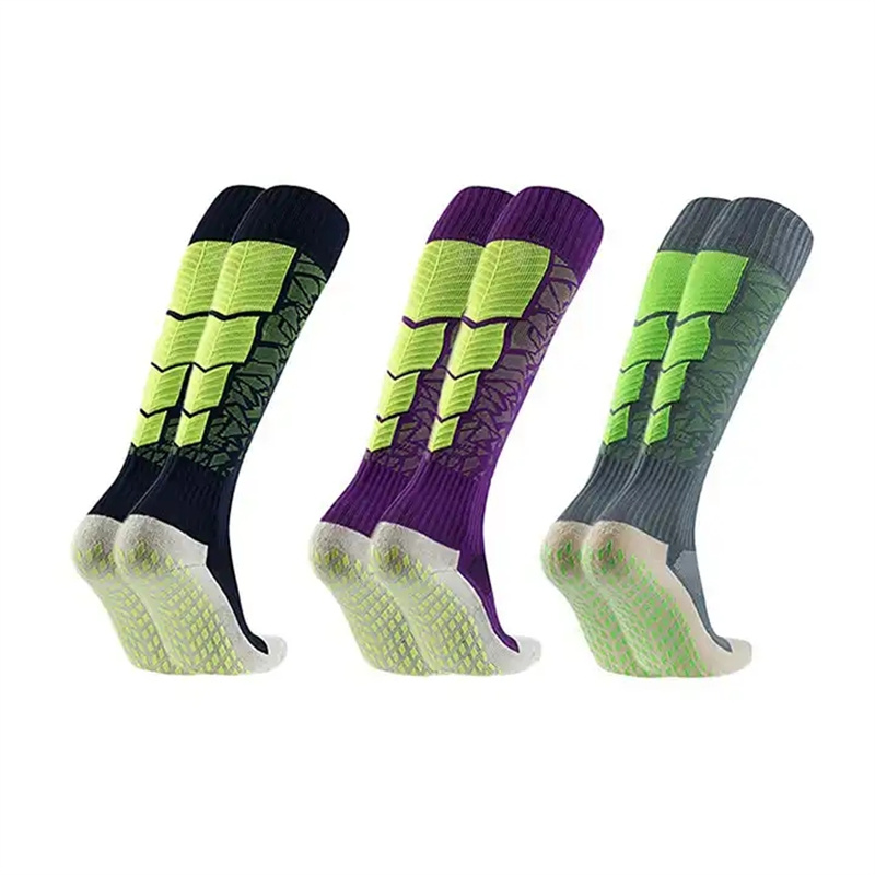 Nā Socks Pâ'ani Pôpeku Non-Slip Soccer Grip Socks Cushioned 'Athletic Crew Sports Socks