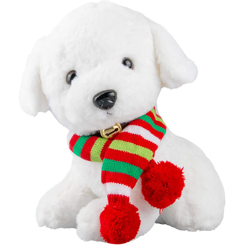 Julehund Kat julemandstørklæde, hund vinterstrikket tørklæde til kæledyr Vinterhalsvarmer jul Sød dekorer gave