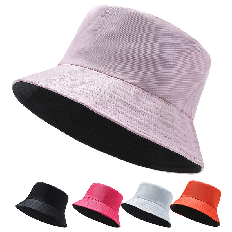 کلاه سطلی قابل بسته بندی در فضای باز کلاه مسافرتی ساحلی کلاه آفتابی رنگ های ساده