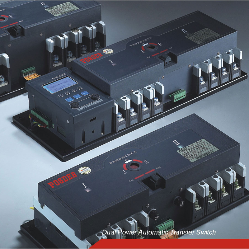 SHIQ1-III/D Series Dual Power Switch ដោយស្វ័យប្រវត្តិ