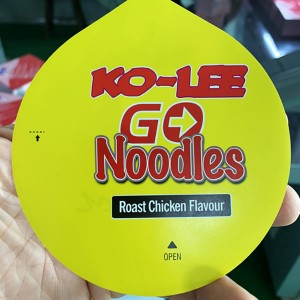 two-minute Instant Noodle foil lids easy peel off film