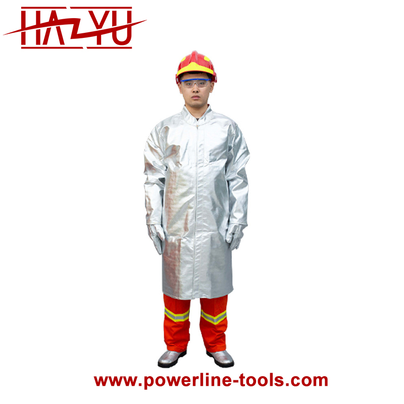 Brannbeskyttelse passer til brannsikre aluminiserte klær