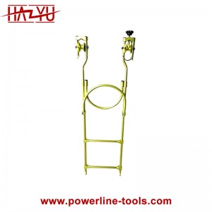 Inšpekčné vozíky na závesné lanové rebríky/izolačný flexibilný lanový rebrík