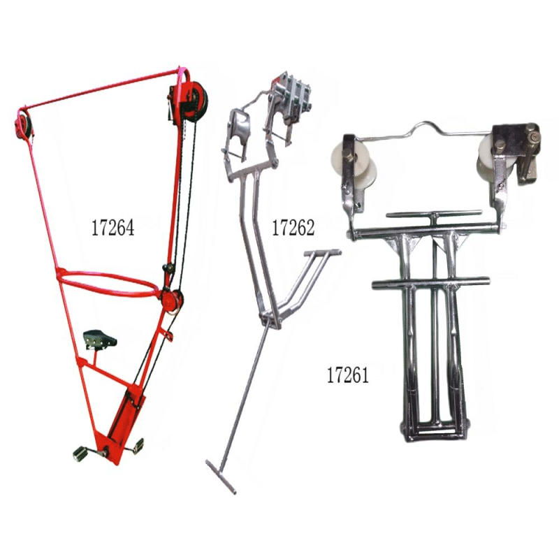 Jednostruka dvostruka okvirna kolica s četiri vodiča Bicikli Kolica za pregled vodiča