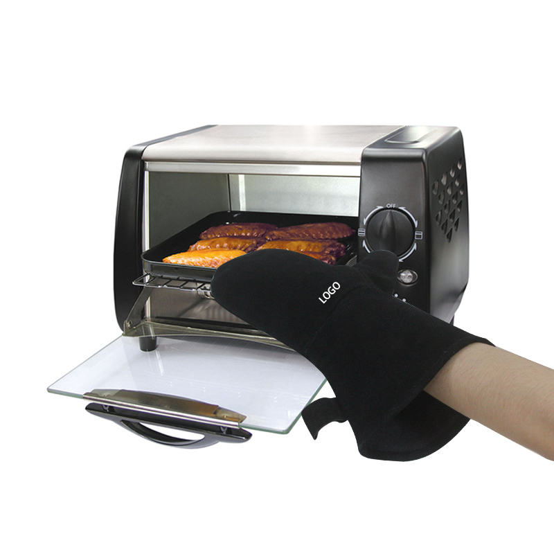 Barbecue bbq heat resistant fireplace bbq grill kitchen gloves microwave leather oven mitts guantes