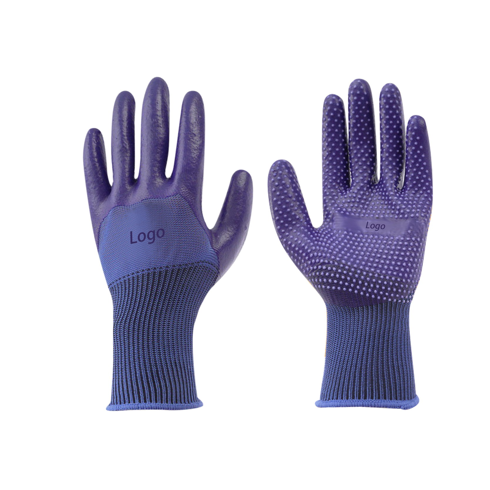 Custom Made Work Gloves General Purpose Work Safety Gloves With Pvc Dots Coated Featured Duab
