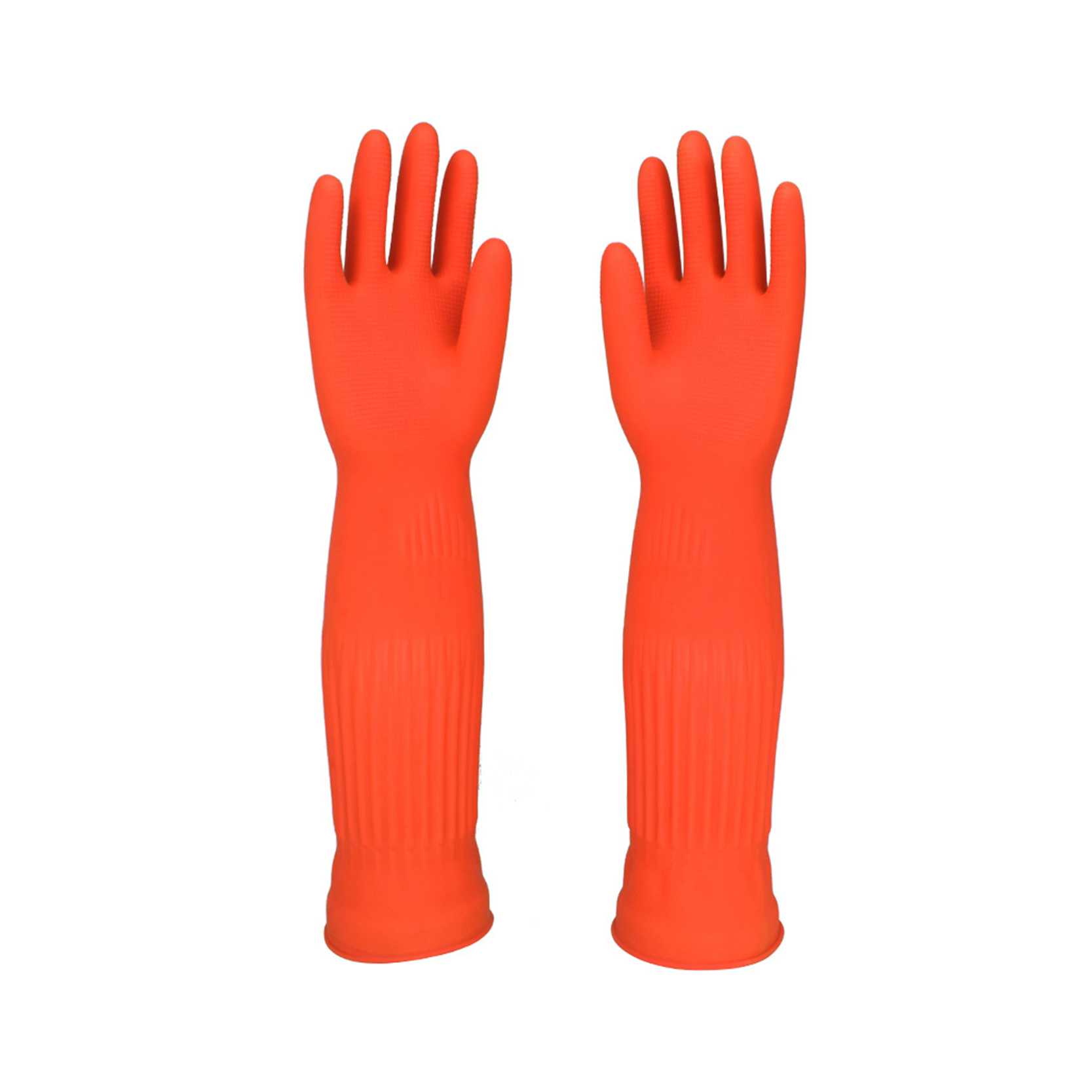 Kuhinjske posode Kakovostne gumijaste rokavice 45 cm dolge nepremočljive gumijaste rokavice