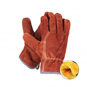 High Quality Leather Work Assembly Gloves / Working Gloves / Leather Safety Gloves