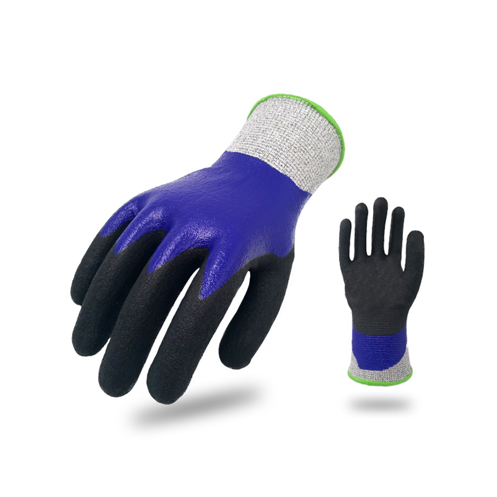 13 g industrijske rokavice proti urezninam s črno nitrilno prevleko iz steklenih vlaken