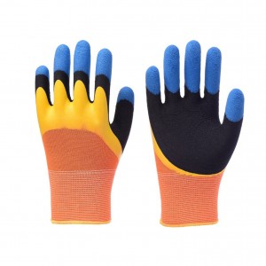 High Quality Ob-xim Siv Lub Tsev Hnav-resistant Non-slip Dipped Safety Work Gloves