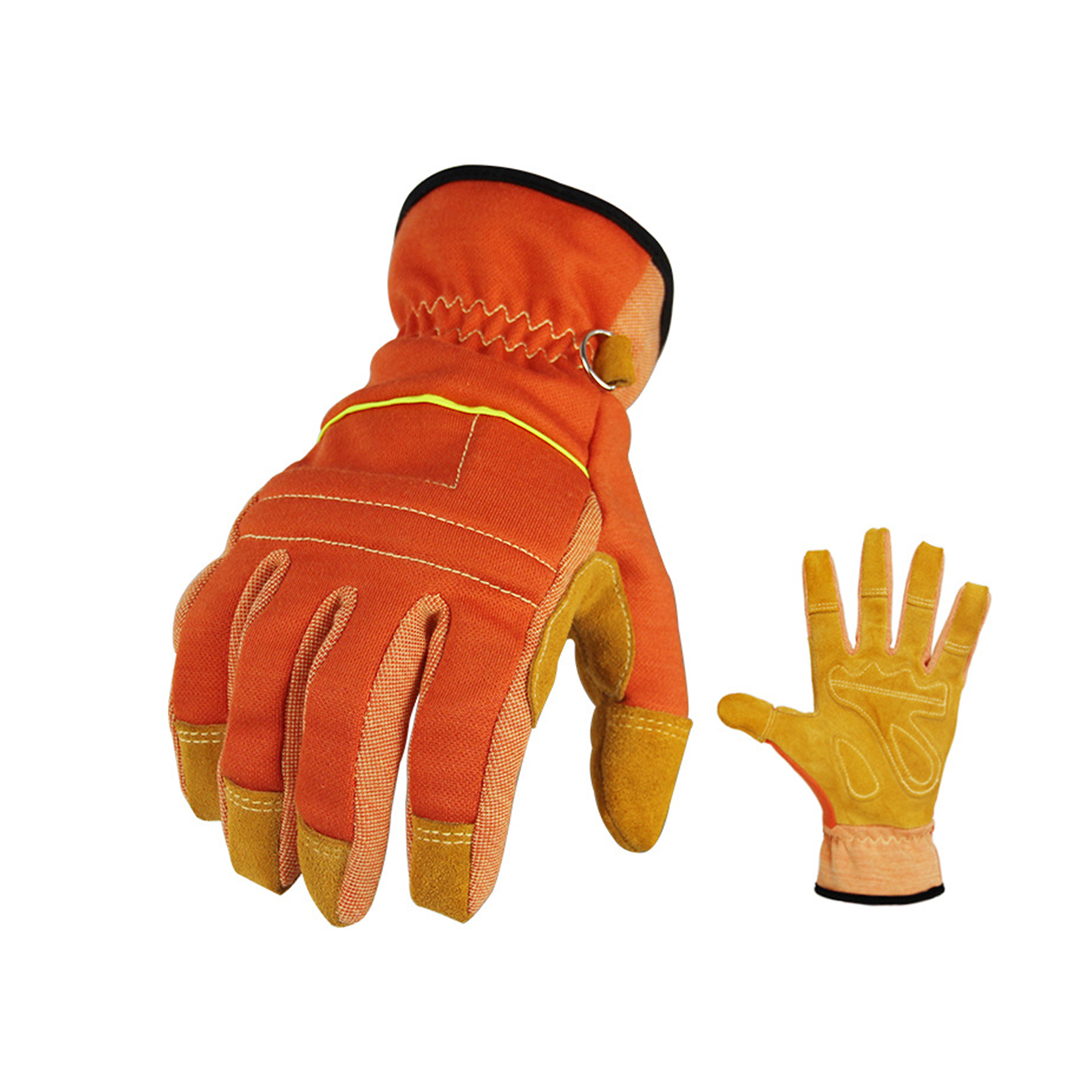 Gloves Work Utility Giştî, Men Women Leather Gardening Welding Gloves