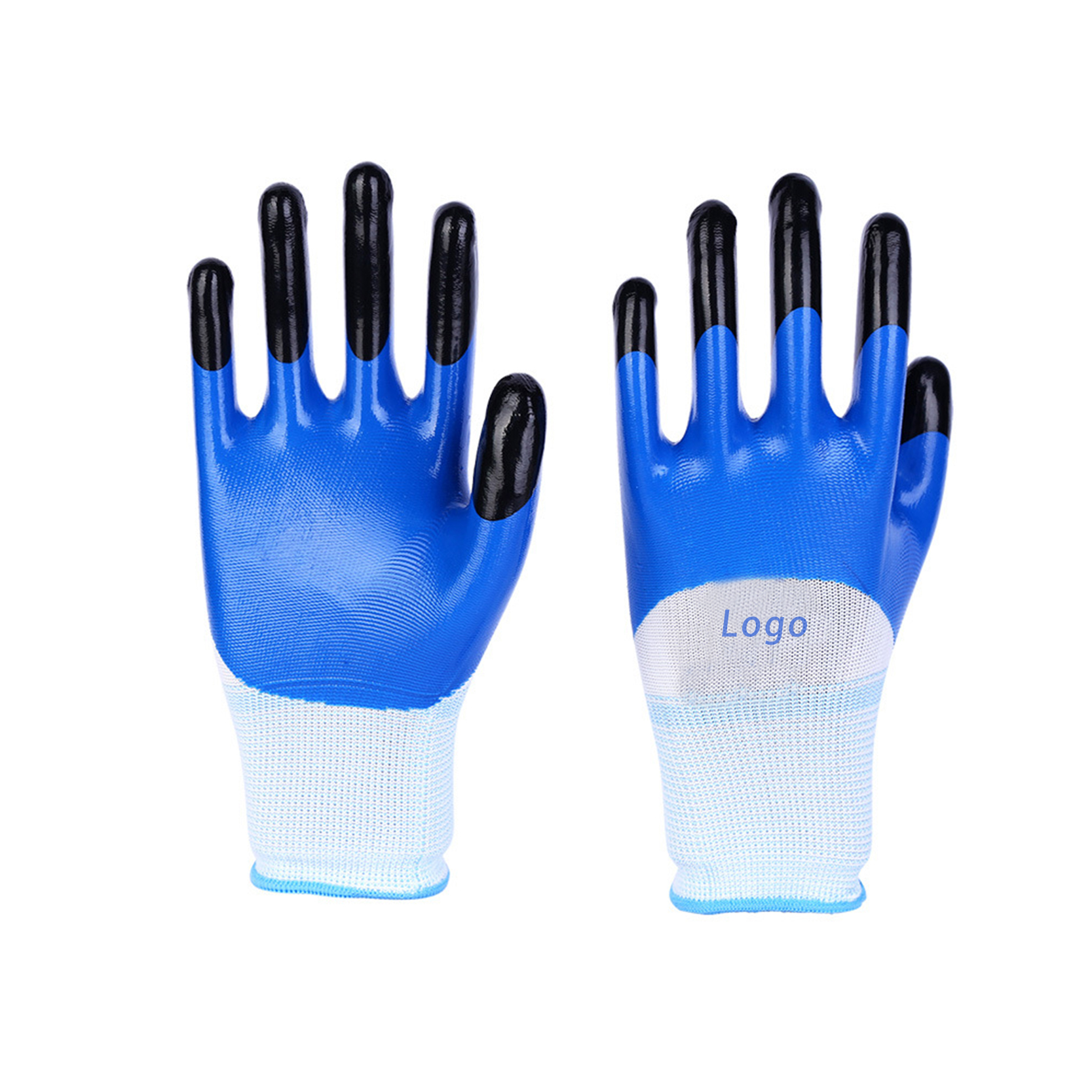 Safety Work Gloves, Gardening Gloves, Non-slip Nitrile coating, Dipping Gloves