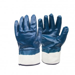 Hnyav Hnyav Hnyav Coated Nitrile Hnab looj tes Safety Work Gloves