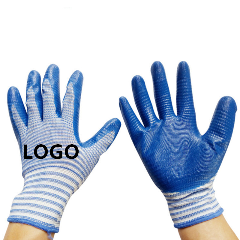 Seamless Nylon Knit Nitrile Coated Work Gloves, Garden Gloves