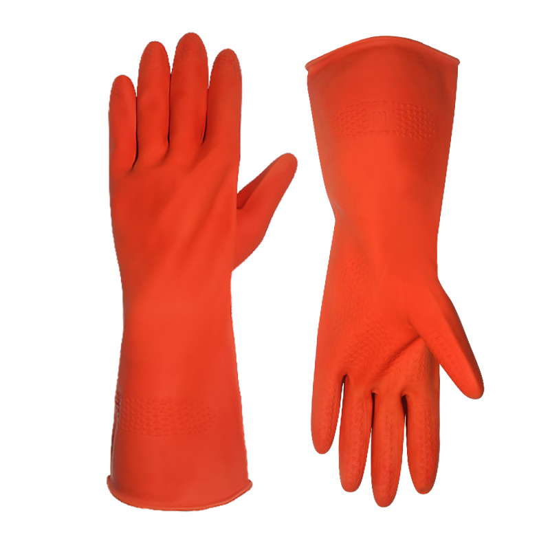 3 Colors Latex Household Gloves for Cleaning Waterproof