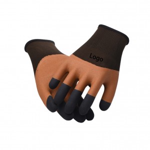 Tuam Tshoj Lag luam wholesale Labour Protection Gloves Hnav-Resistant Latex Foaming Anti-skid Rubber Gloves Protective Gloves