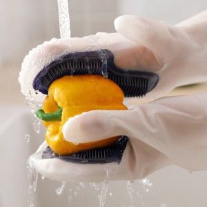 Silicone Dishwashing Magic Gloves Multifunctional Household Gloves Kitchen Cleaning Gloves Txhuam