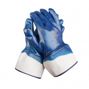Hnyav Hnyav Hnyav Coated Nitrile Hnab looj tes Safety Work Gloves