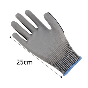 Oilfield Mining Qib 5 Txiav Resistant Vibration Shock TPR Mechanic Impact Glove Anti Cut Gloves