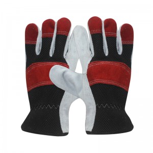 Cow Split Leather Work Gloves, Cov hnab looj tes tsav tsheb, Premium Washable tawv
