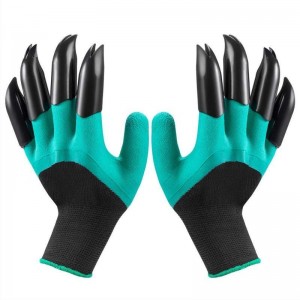 Gardening Gloves With Claws Poj niam thiab txiv neej Garden Gloves Outdoor Protective Yard Work Gloves