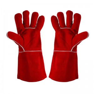 Liab Welding Gloves Nyuj Split Leather Work Gloves Leather Safety Working Gloves