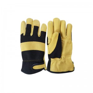 Leather Work Gloves for Men & Women, Cowhide Gardening Gloves Utility Work Gloves for Mechanics
