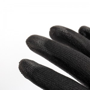 Safety Work Gloves PU Coated Seamless Knit Gloves nrog Polyurethane Coated Smooth Grip