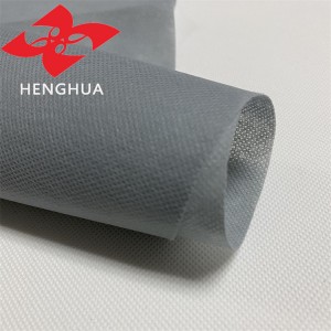 ໂຮງງານຂາຍສົ່ງ 50gsm ສີຂີ້ເຖົ່າ polypropylene ທີ່ບໍ່ແມ່ນແສ່ວ spunbond fabric ຜູ້ຜະລິດ fabric packing