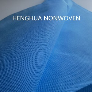 85gsm Medisinsk blå spunbond non-woven vanntett nonwoven polypropylen stoffrull HENGHUA Nonwoven