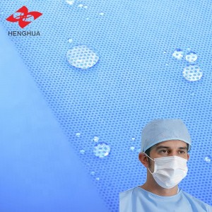 25gsm ສໍາລັບຫນ້າກາກໃບຫນ້າ PP nonwoven PP Nonwoven Blue polypropylene non woven medical single S TNT fabric roll manufacturers