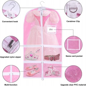 Pink Kids Dance Garment Bag for Hanging Clothes