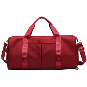 Durable large size travel luggage duffle bag with shoe compartment