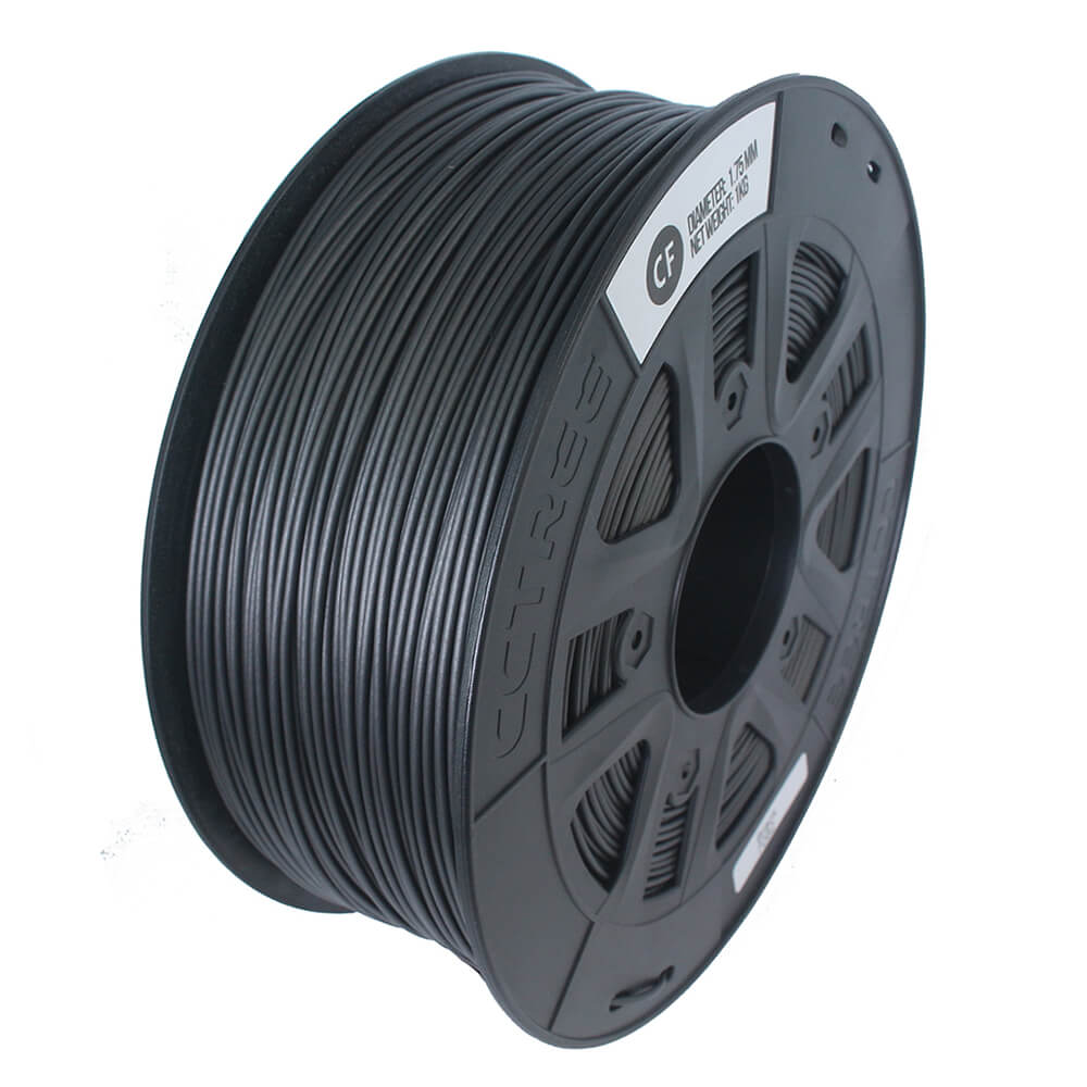 CCTREE Carbon Fiber Premium 3D Printer Filament Estremament Riġidu Fibra tal-Karbonju 1.75mm +/- 0.02mm 1 KG