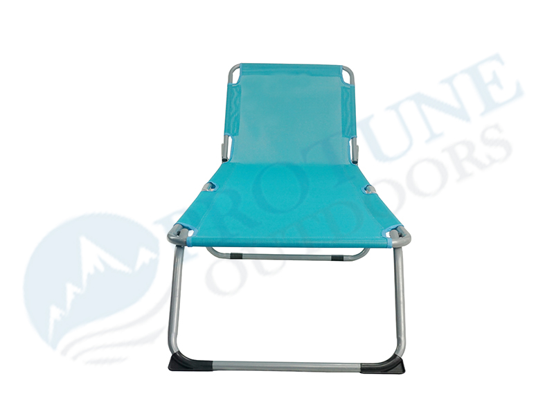 Protune Outdoor Lounger Deck Chair ជាមួយនឹងកន្លែងសម្រាកខាងក្រោយដែលអាចលៃតម្រូវបាន។